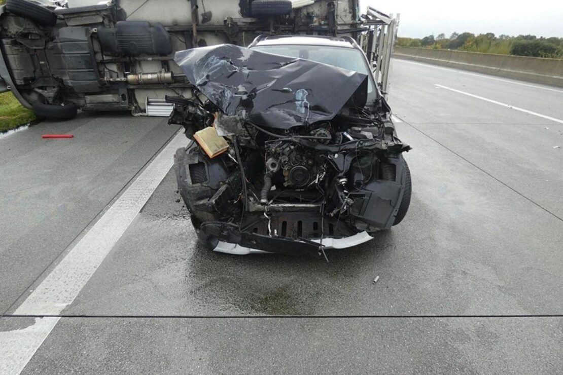 Drei Schwerverletzte nach Unfall auf der A7 bei Neumünster