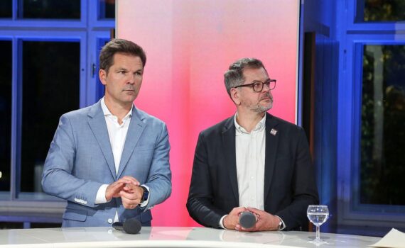 Steffen Krach und Werner Graf (Archivfoto) bei Berliner Sondierungen von Grünen, SPD und Linken.