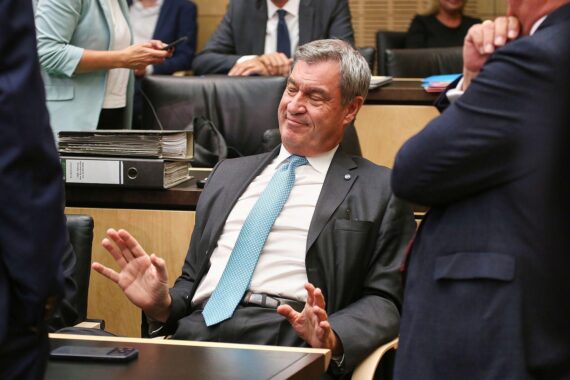 Markus Söder im Archivfoto, Thema: Umfrage zur Kanzlertauglichkeit von Söder und Wüst.