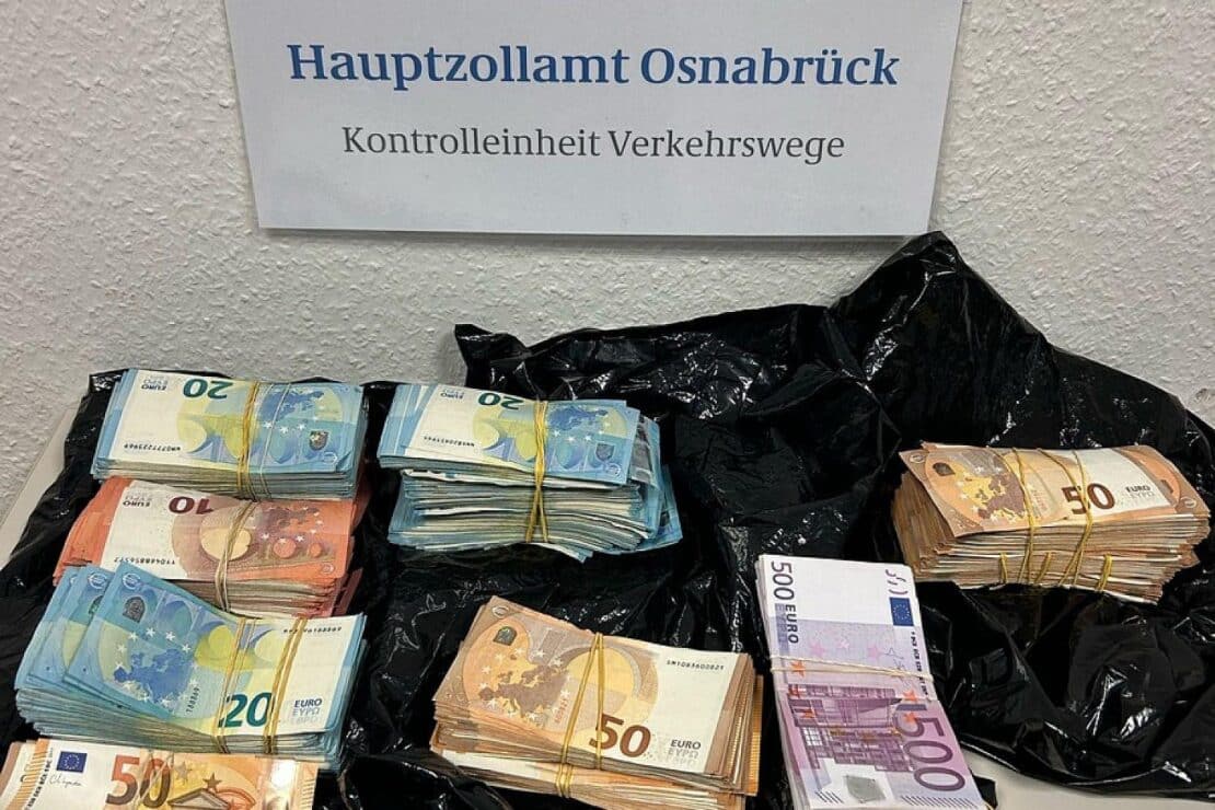 Osnabrücker Zoll stellt 70.000 Euro bei Fahrzeugkontrolle sicher