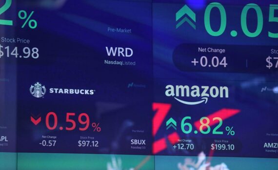 US-Börsenkurse an der Nasdaq: steigende Indizes, Pluswerte und Finanzzahlen im Chart.