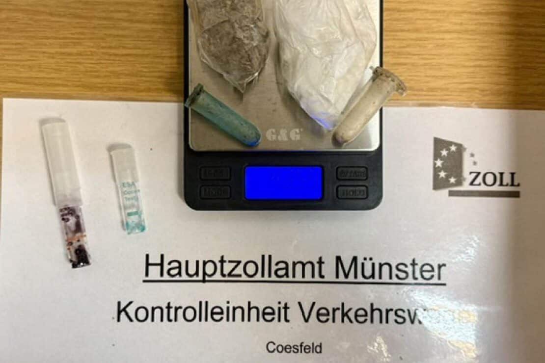 Zoll stoppt Radfahrerin nahe Gronau mit Kokain und Heroin
