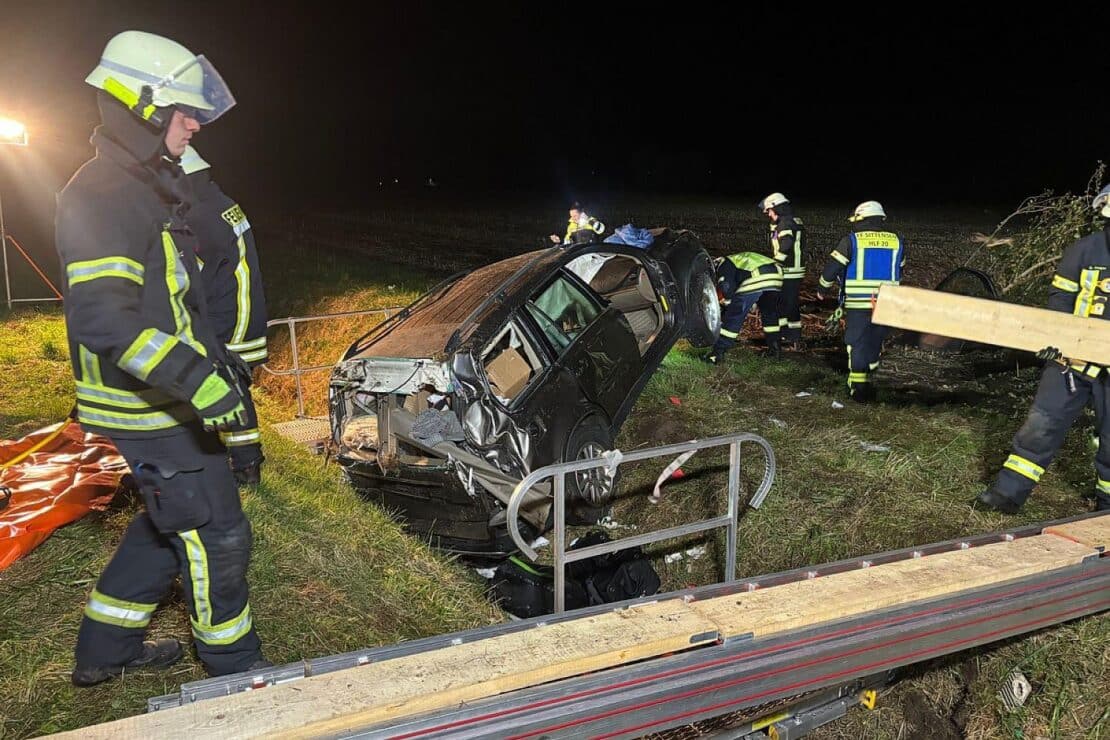 Zwei Verletzte nach Verkehrsunfall auf der A1 bei Sittensen